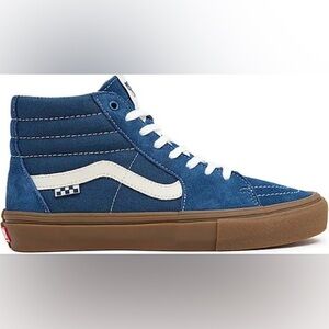 Vans Blue Suede Popcush Hightops NWT - Size 13!